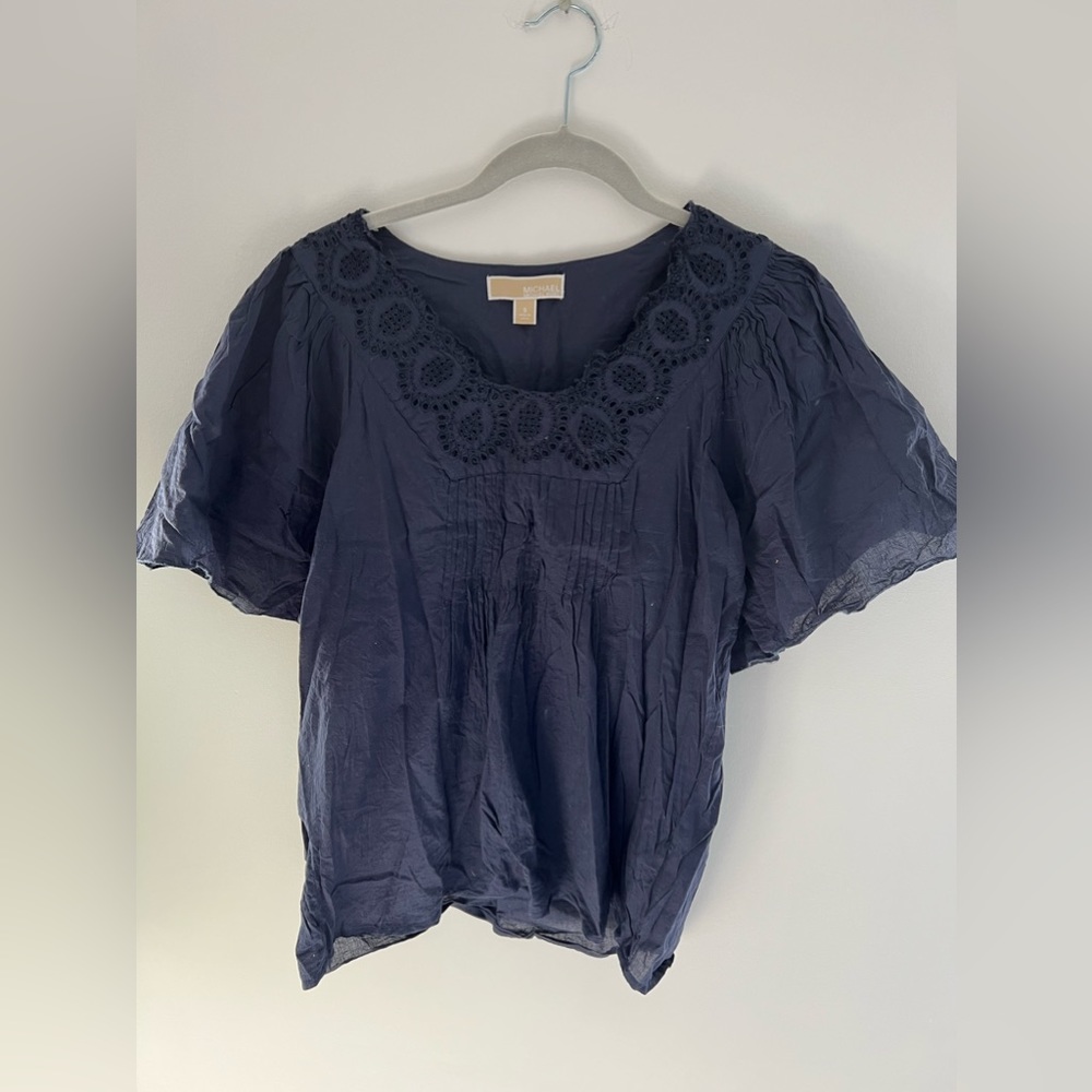 Micheal Kors Blue Top Size Medium